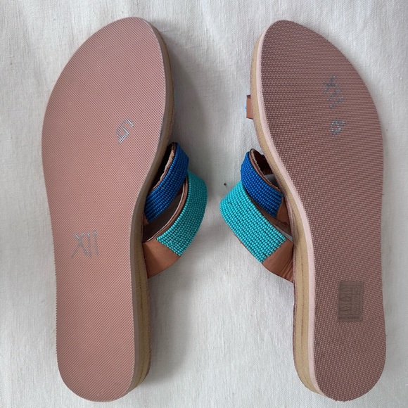 Laidback London Kai Lp Leather Sandal Aqua - Picture 6 of 6